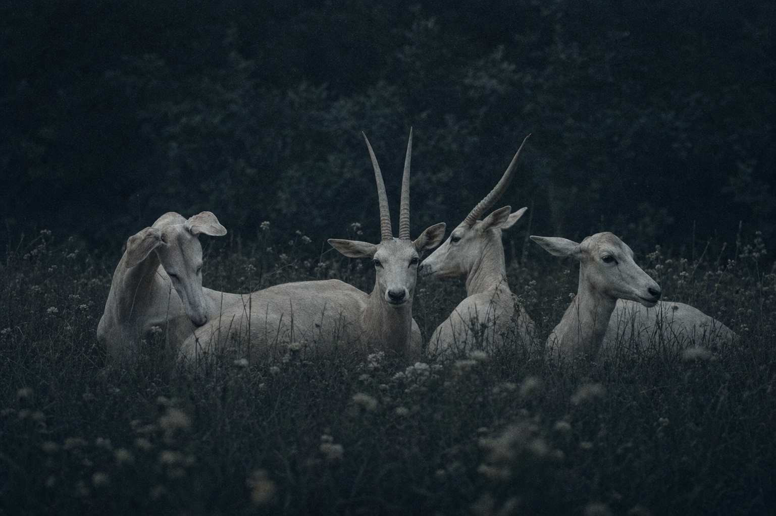 Close study of a wild animal in low light