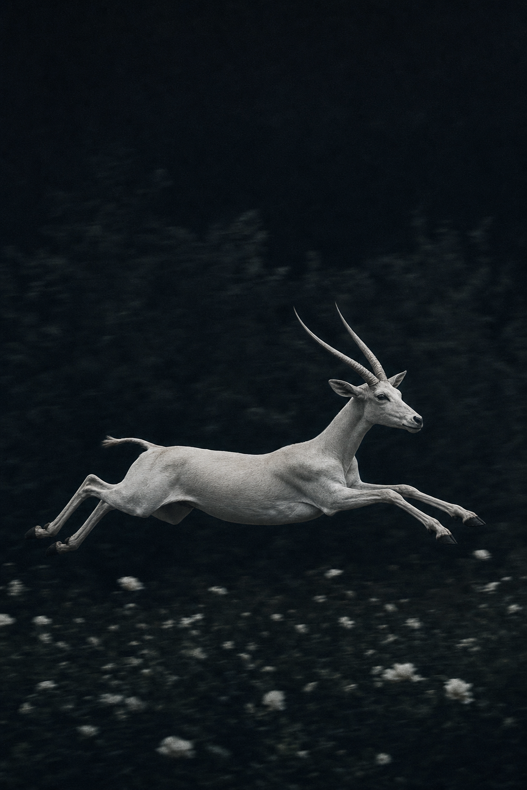 Close study of a wild animal in low light